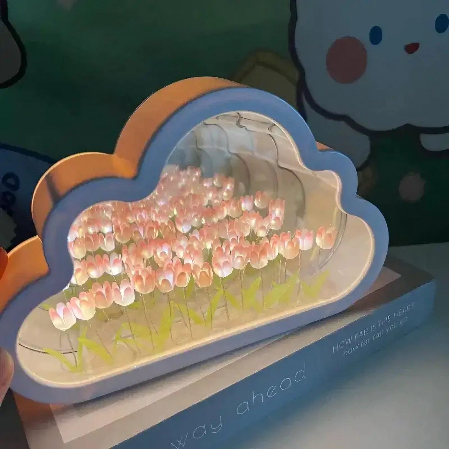 Glimmering Petal Mirror Lamp