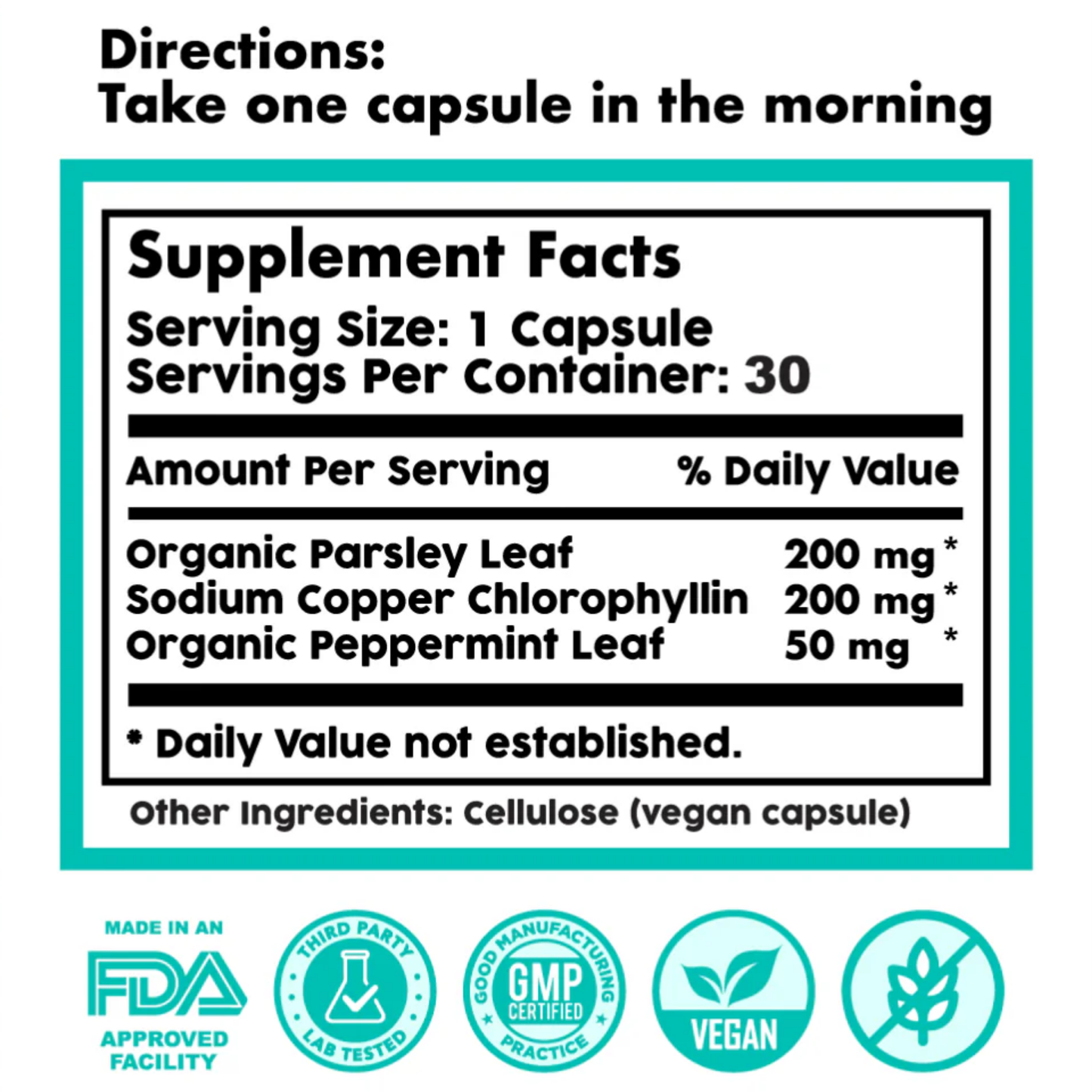 Caps for Body Odor, Detox & Skin