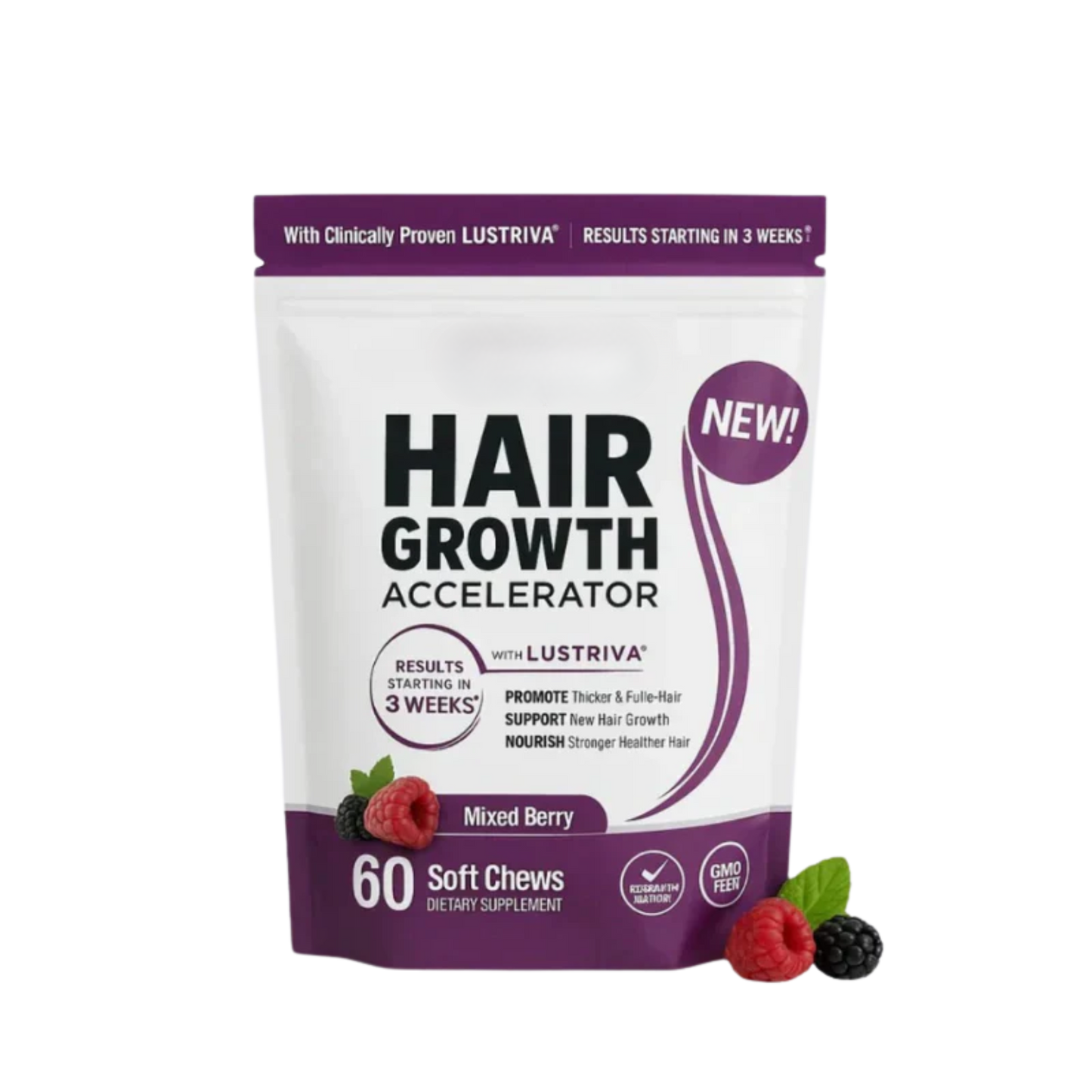 Hair Growth Gummies for Thicker, Fuller Hair
